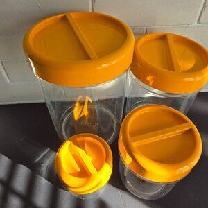 Design Andre' Morin Stacking 4 Piece Canister Set